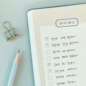 체크리스트 마스킹 테이프 다꾸 인스 디자인 스티커