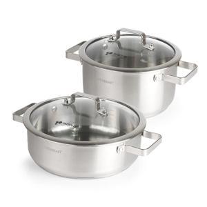 키친아트 올가 인덕션 스텐냄비 양수22cm+전골26cm