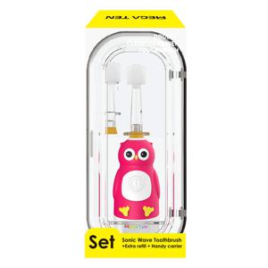 메가텐 프리미엄 유아 음파 칫솔 2in1 인케이스-올빼미(미디엄)