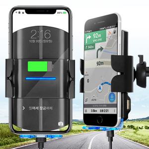 듀얼고속 무선충전 거치대 차량용 자동차 스마트폰