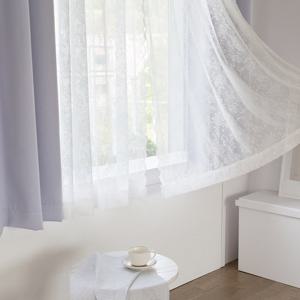 까르데코 디망쉬 암막+로코코 레이스 창문커튼4장+커튼봉10자