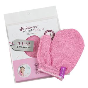 (한셀)쓰리제이 샤워손 목욕장갑 뷰티플러스(얼굴전용)1P