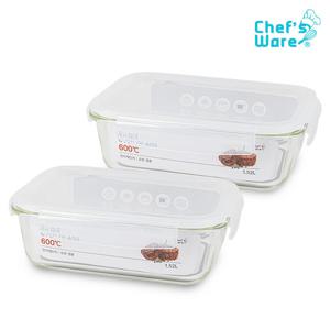 셰프웨어 오븐글라스 직사각 1,520ml 2종