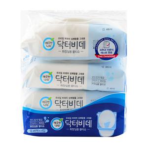 닥터비데 화장실용물티슈 캡46매4입