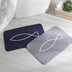 [이솔홈] 모던피쉬 순면 퀼트 발매트