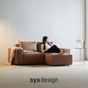 [11.24-30 GS블랙위크세일][시스디자인] 맥슨 이태리 천연면피가죽 3인 소파+스툴