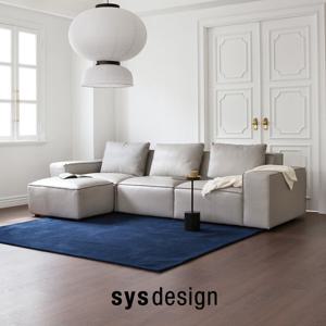 [11.24-30 GS블랙위크세일][시스디자인] 맥슨 이태리 천연면피가죽 4인 소파+스툴