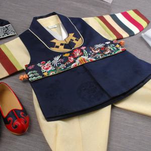 [럭셔리한복]720.십장생남색(남)_아동한복,돌한복,남아한복