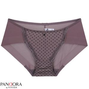 판도라by비비안 초코 도트 헴라인 누디팬티 ppt7038