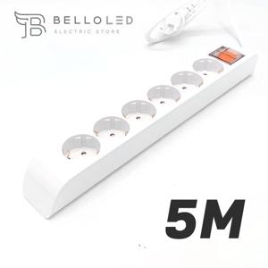 오디세이 멀티탭 디자인멀티탭 접지 6구 5M 과부하차단 메인스