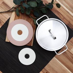 우디핑크 실리콘 투인원 냄비받침