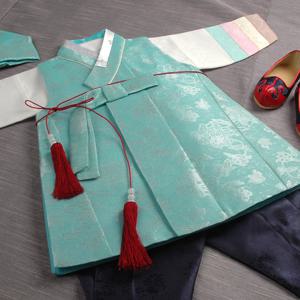 [럭셔리한복]296.은쾌자옥색(남)_아동한복,돌한복,남아한복