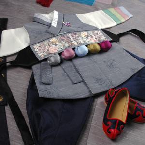 [럭셔리한복]130.갈포회색(남)_아동한복,돌한복,남아한복