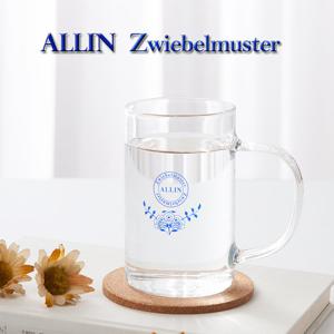 알린 쯔비벨블루 내열유리 머그잔 270ML 알린코르크컵받침1P증정