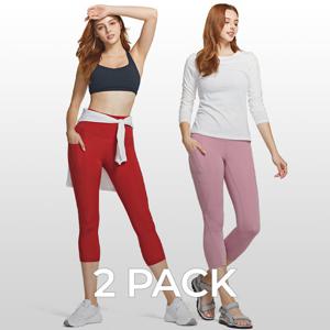 [GS특가] 애슬리오 요가 하이웨이스트 포켓 8부바지 2팩 AO-YCP26