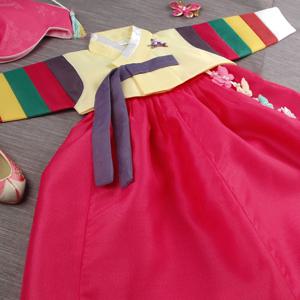 [럭셔리한복]302.진중기노랑(여)_아동한복,돌한복,여아한복