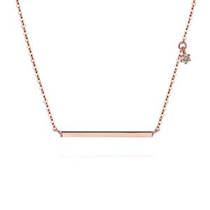 [로제도르] 심플스틱 다이아 목걸이_211700226