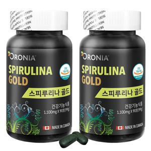 [오로니아] 스피루리나 골드 1100mg x 90정 2통 (6개월분)