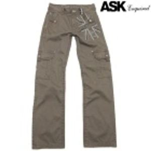 [에스크 주니어]국기프린트 워싱 팬츠-여(AO1MPT001F_BE)