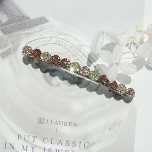 제이로렌 02H0027 브라운버니 스킨톤 믹스 헤어자동핀