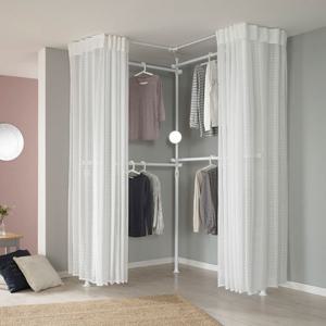 왕자 코너형드레스룸_3P_밀폐기본_체크시스루_943/행거