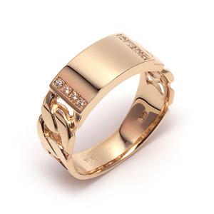 [비앤비골드] 14K 반지 체인 심플 여성반지 NAC8965 금반지