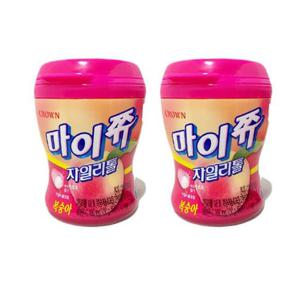 NCM 마이쮸 용기 복숭아 110g 2개 아이들 카라맬 캬라멜