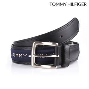 [해외잡화브랜드][타미힐피거] BT13 Black Navy 단면벨트