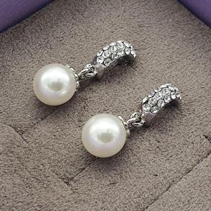 [탈마이야기] 8mm 한복 혼주 승무원 달랑이 진주 귀걸이