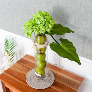 대형 수국 조화 화병 아모리후르츠 글라스 set 53cm (DIY) 인테리어 테이블 장식