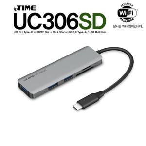 (카드할인) ipTIME UC306SD 6 in 1 USB 멀티 허브