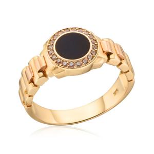 [비앤비골드] 14k 반지 서클 오닉스 반지 RCW20208