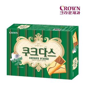크라운 쿠크다스비엔나커피 128g x2