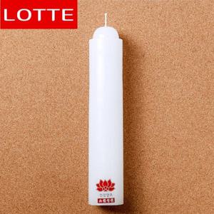 [비투비월드]1p 롯데 연꽃 양초(밀초)/불교용품점판매용 절납