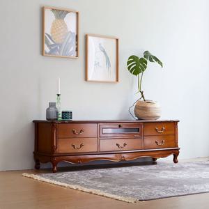 [더리체] 수입가구 미엘 엔틱 거실장 티비다이