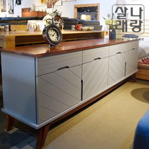 [나랑살래] 벨라 원목 와이드 높은 거실장