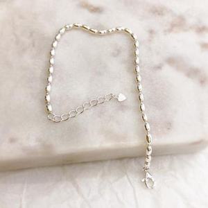 [제이블링] 플랫한 타원볼 은팔찌