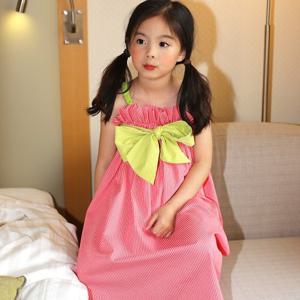 소니아코리아 퍼키 여아 끈나시튤립배색 원피스드레스