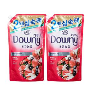 다우니 리필 실속팩 바닐라 (핑크) 1.6L 2ea