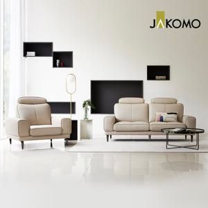 [자코모] 하임 천연면피 소가죽 소파 풀세트(3인+1인)