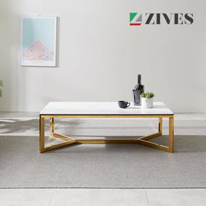 [지베스] 무이 1200 직사각골드 세라믹 소파테이블