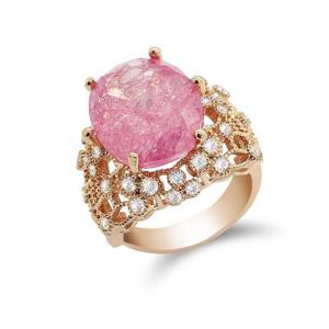 [갤러리민] 장미석 분홍 큐빅 반지/드롭반지/나비반지/볼드