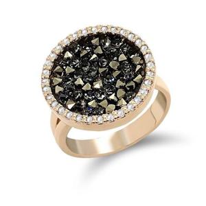 [갤러리민] 블랙조각큐빅 반지/오닉스반지/드롭반지/주얼리