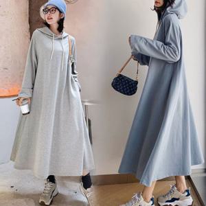 빅사이즈 차차롱후드원피스 큰옷 오버핏 임부복 55~88