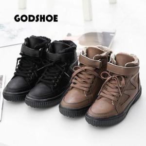 갓슈 썬더 벨크로 털부츠 가죽스니커즈 방한화