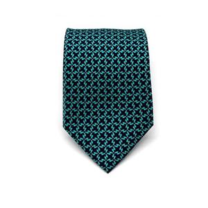 [젠틀안트] 블랙민트 H패턴 수동 실크넥타이 CT-215