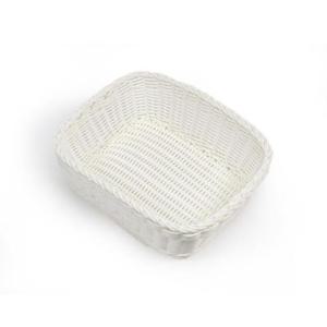 [슈퍼메이트] PP라탄 직사각 바구니M VPS-017 (화이트)