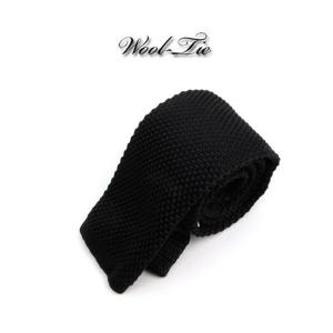 [젠틀안트] 블랙 단색 수동니트넥타이 3-56