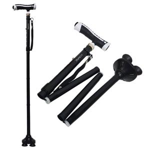 캠프닉 실버스틱 접이식 후레쉬 지팡이 TN-2700 노인 지팡이 네발 사발 4발 할머니 할아버지 어르신 보행보조 안전스틱 가벼운지팡이 라이트기능