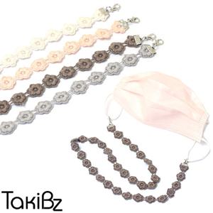 [타키비즈] 순수동백꽃 뜨개레이스 마스크 목걸이줄